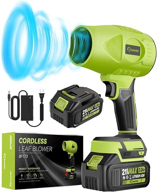 Saker Cordless Leaf Blower Portable Dust Cleaner